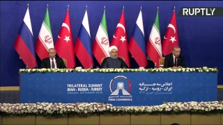 Путин, Рухани и Эрдоган подводят итоги переговоров в Тегеране — LIVE