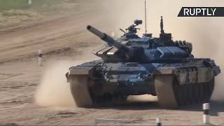 Четвёртый день АрМИ-2018: Россия принимает участие в соревнованиях по танковому биатлону в Алабине